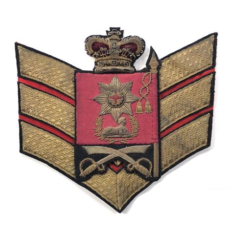 Coldstream Guards Victorian Colour Sergeants Rank Badge And Chevron