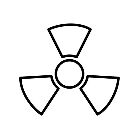 Radioactive Symbol Icon Nuclear Radiation Warning Sign Atomic Energy