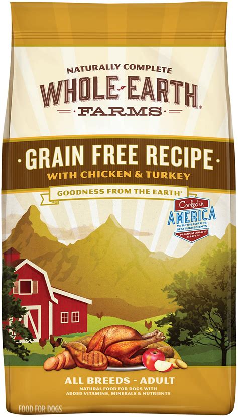 Easily add recipes from yums to the meal planner. Whole Earth Farms Grain-Free Chicken & Turkey Recipe Dry ...