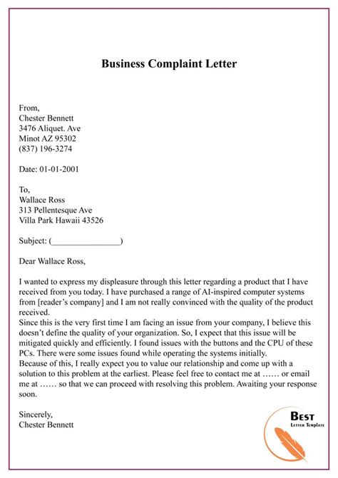 Customize it in our editor; 10+ Free Business Letter Template in PDF, Word [Doc ...