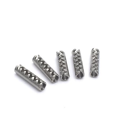 10pcs M2x8 10 12 16 20mm Length Open Teeth Spring Dowel Pin Stainless