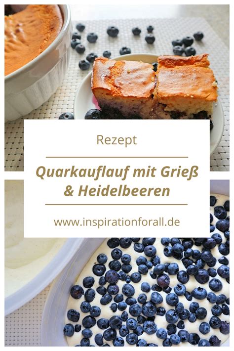 Ob als herbstliches kompott oder süße hauptspeise: Quarkauflauf mit Grieß & Heidelbeeren - einfaches Rezept ...