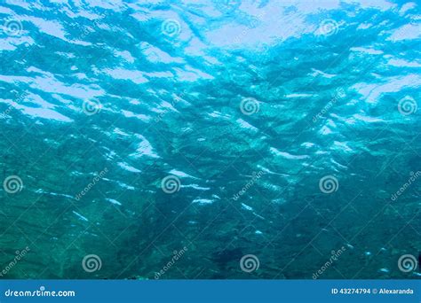 Blue Water Ripples Underwater Texture And Backgrounds Stock Photo