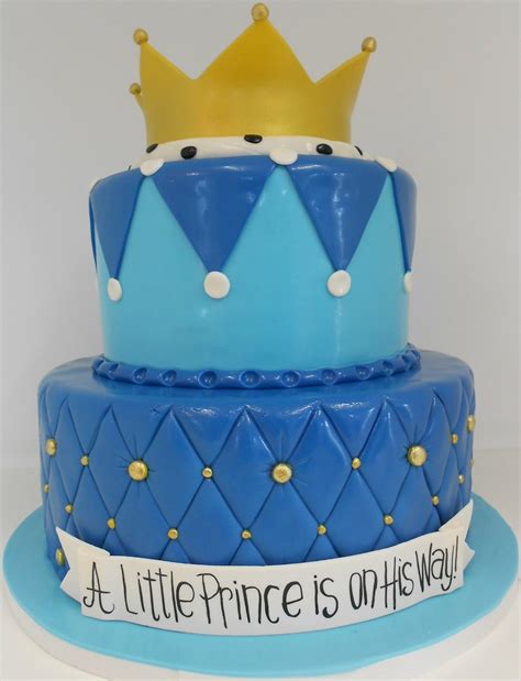 Another royal baby shower cake in royal blue. Royal Blue Prince Baby Shower Cake (1395) | 2 tier royal ...