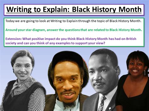 Black History Month Resources Tes
