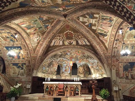 Photography isn't allowed inside the church. Nuova luce per la Basilica di San Francesco d'Assisi ...