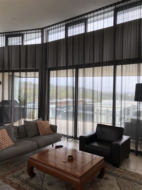 Urban Range curtains - Manly black sheers | Black curtains living room