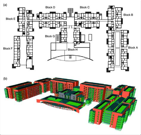 A Typical Floor Plan Of The Retirement Village B 3d Model Of The