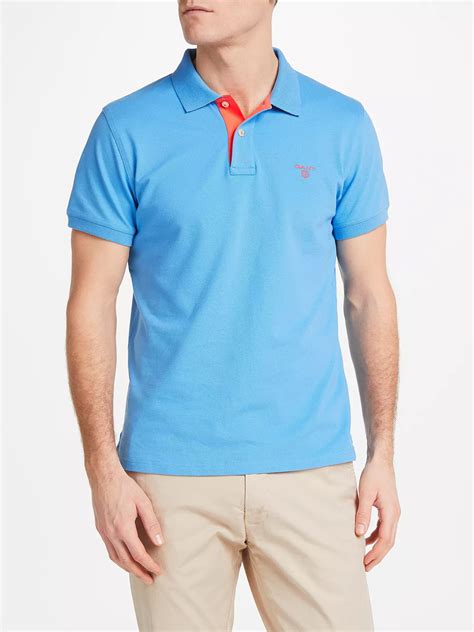 Gant Contrast Collar Polo Shirt At John Lewis And Partners