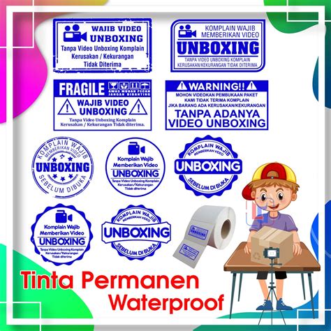 Jual Stempel Video Unboxing Paket Tinta Permanen Waterproof Shopee