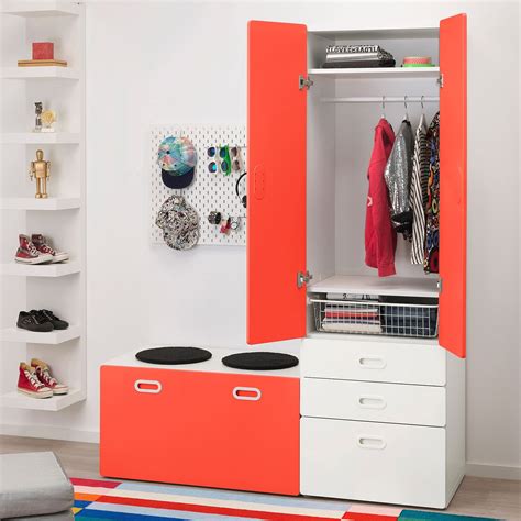 Get the best deals on red armoires and wardrobes when you shop the largest online selection at ebay.com. STUVA / FRITIDS Wardrobe with storage bench, white, red ...