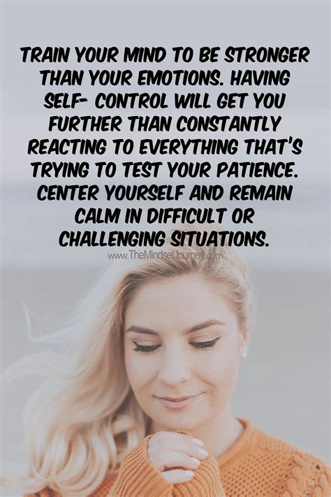 Train Your Mind To Be Stronger Than Your Emotions Having Self Control