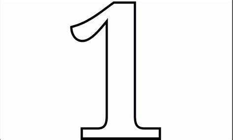 Getcolorings.com has more than 600 thousand printable coloring pages on sixteen thousand topics including animals, flowers, cartoons, cars, nature and many many more. Number One Coloring Pages - Coloring Home