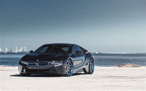 Download Wallpapers Bmw I8 2018 Front View Sports Electric Car