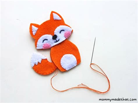 Diy Felt Fox Ornament With Free Pattern