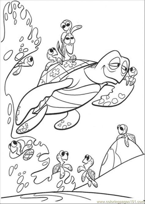 They fight their way through a field of dangerous jellyfish, at the end of which they meet the oas directly, where the sea turtle crush picks. At School