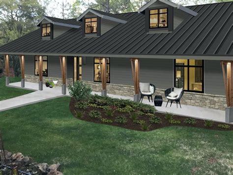 Orange brick houses brick house colors house color schemes exterior house colors red bricks modern exterior doors light grey house with charcoal grey roof for prominence; 7 Tips for Using Kendall Charcoal by Benjamin Moore on ...