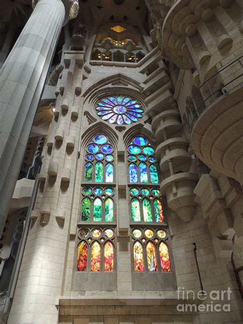 This is a ticket that allows you to go inside after your visit, you can stay inside the sagrada familia as long as you like. Stained Glass At Sagrada Familia Photograph by Geraldine ...