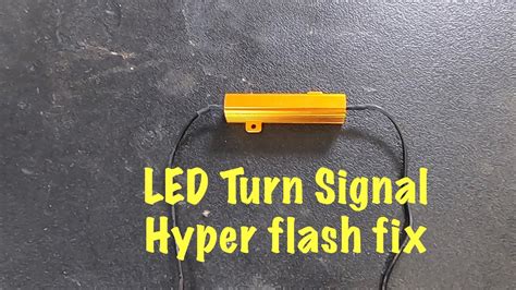 Hyper Flashing Led Turn Signals Blinker Fluid Low How To Fix Youtube