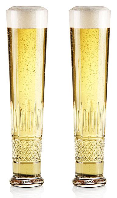 Cashs Ireland Cooper Lager Crystal Beer Glasses Pair