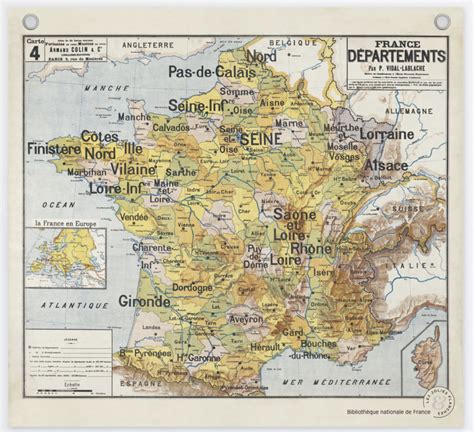Afficheplanche Carte De France Et Départements Les Jolies Planches 49383