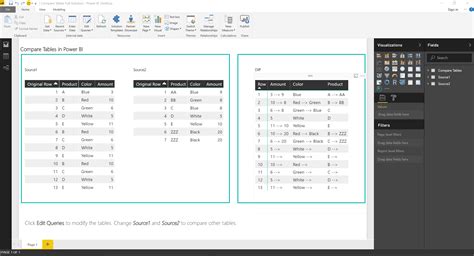 Compare Tables In Excel And Power Bi Datachant