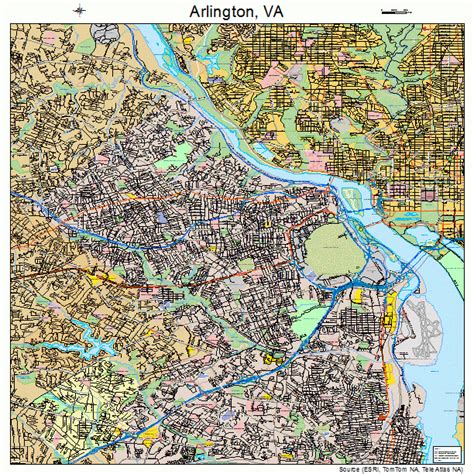 Arlington Virginia Street Map 5103000