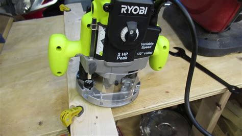 Ryobi 2 Hp 10 Amp Plunge Base Router First Run Youtube