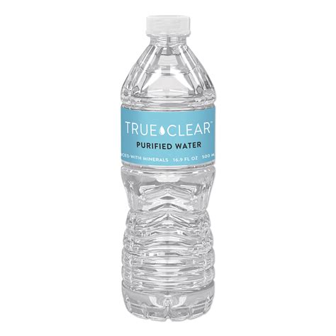 True Clear® Purified Bottled Water 169 Oz Bottle 24 Bottlescarton