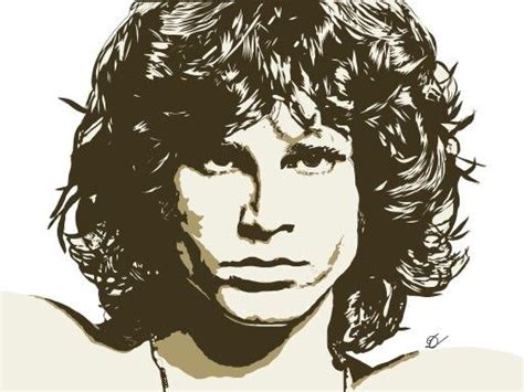 Jim Morrison Vector Art Vector Art Insta Art Ipad Art