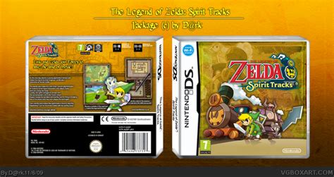The Legend Of Zelda Spirit Tracks Nintendo Ds Box Art Cover By Drk