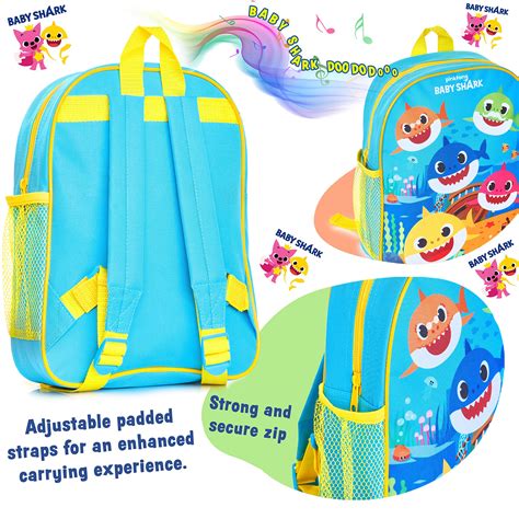 Pinkfong Baby Shark Toddler Backpack With Music Fun Musical Backpack