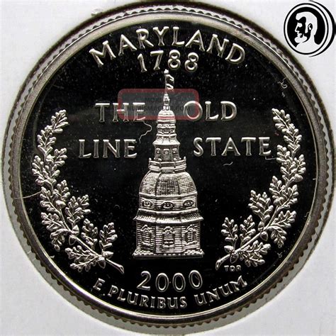 2000 S Maryland State Quarter Gem Deep Cameo Proof Coin