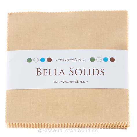 Bella Solids Parchment Charm Pack Moda Fabrics Moda Fabrics