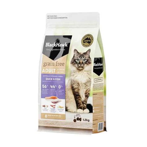 Makanan kucing grain free terbaik. Jual Produk Makanan kucing Black Hawk Cat Grain Free Duck ...