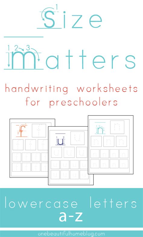 handwriting practice lowercase letters  beautiful home