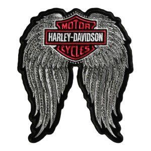 $14.99 2017 hog patch & pin set harley owners group member rocker harley davidson. Harley Studded Angel Winged B&S Patch, Harley Patches | Harley davidson patches, Classic harley ...