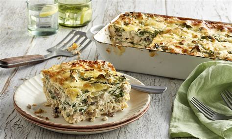 Chicken Spinach Mushroom Lasagne