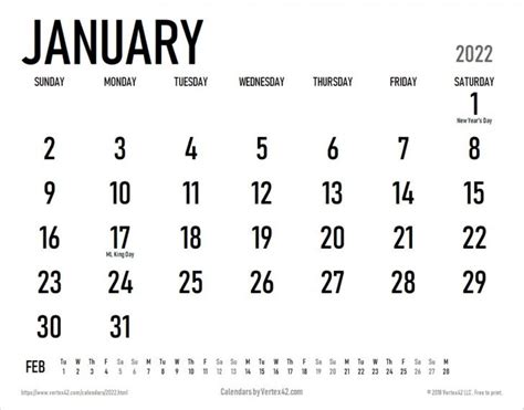 Printable 2022 Calendars Free Printable Calendar Monthly