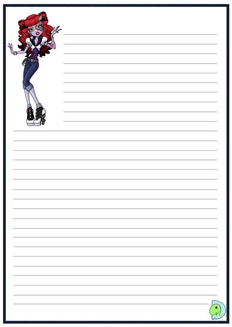 Monster High Writing Paper