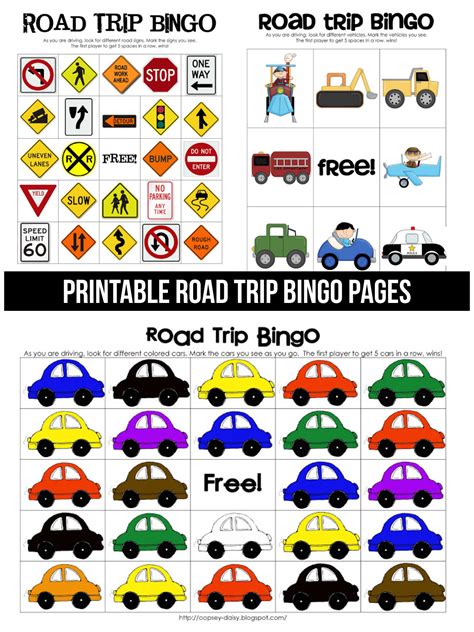 Maybe you would like to learn more about one of these? Printable Road Trip BINGO