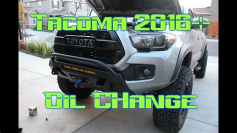 Toyota Tacoma Oil Change 2016+ 3rd Gen 