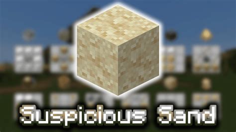 Suspicious Sand Wiki Guide 9minecraftnet