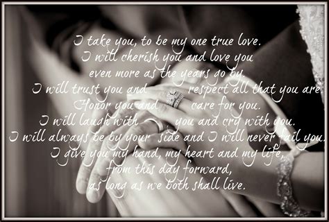 Rings & Vows keepsake photo | Vows, Ring vows, True love