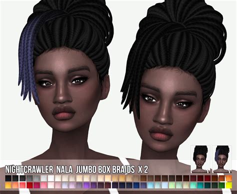 Sims 4 Hairs ~ Miss Paraply Nightcrawler S Nala Jumbo Box