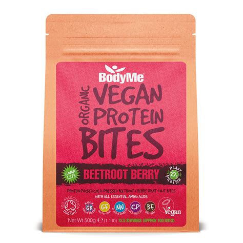 Buy BODYME Vegan Protein Snack Bites Raw Beetroot Berry Pre Post Workout Gluten Free