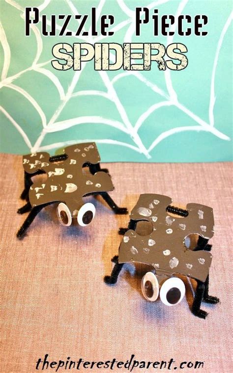 There is nothing more frustrating than an. Puzzle Piece Spider - The Pinterested Parent