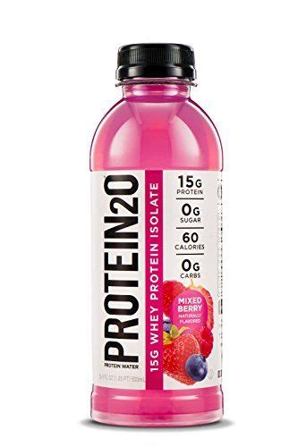 You can mix almost any juice with protein powder. Protein2o Low Calorie Whey Protein Drink, Mixed Berry, 16 ...