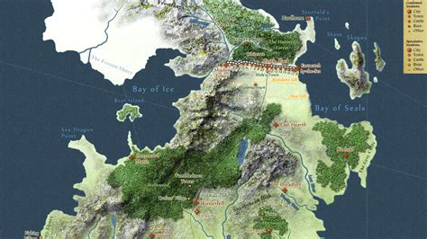 Game Of Thrones Map Westeros Maps For You Images