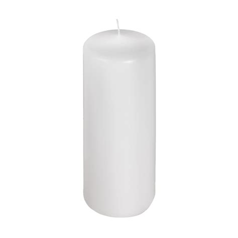 3x9 Unscented Pure White Pillar Candle